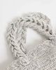 Mango Mango Teen knit purse in silver - 3
