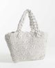 Mango Mango Teen knit purse in silver - 4
