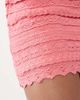 Mango Mango Teen lace detail mini skirt in bright pink - 4