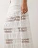 Mango Mango Teen lace maxi skirt in white - 4