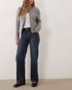 Mango Mango Teen low rise straight jean in dark blue - 1