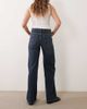 Mango Mango Teen low rise straight jean in dark blue - 3