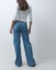 Mango Mango Teen low rise straight jean in light blue - 3