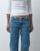 Mango Mango Teen low rise straight jean in light blue - 4