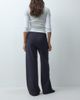 Mango Mango Teen scarf detail straight trouser in navy - 3