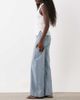 Mango Mango Teen seam front straight leg jeans in acid wash-Blue - 3