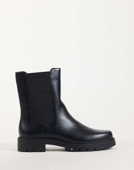 Mango Mango Teen sleek chelsea boots in black