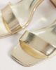 Mango Mango Teen square toe heeled sandals in gold - 2
