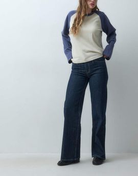 Mango Mango Teen straight jean in indigo-Blue