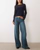 Mango Mango Teen straight jeans in dark blue - 1