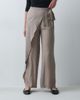 Mango Mango Teen tie side straight trouser in beige-Gray - 2