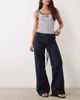 Mango Mango Teen tie waist straight jeans in indigo-Blue - 1