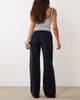 Mango Mango Teen tie waist straight jeans in indigo-Blue - 3