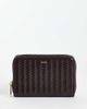 Mango Mango textured faux leather wallet in brown - 1