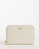 Mango Mango textured faux leather wallet in oat-White - 1
