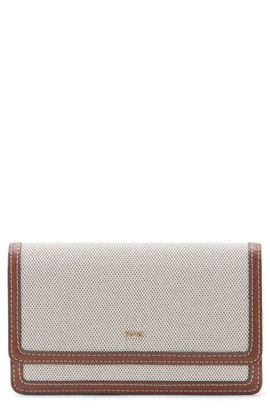MANGO MANGO Textured Flap Wallet on a Chain