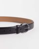 Mango Mango textured leather belt in black - 2