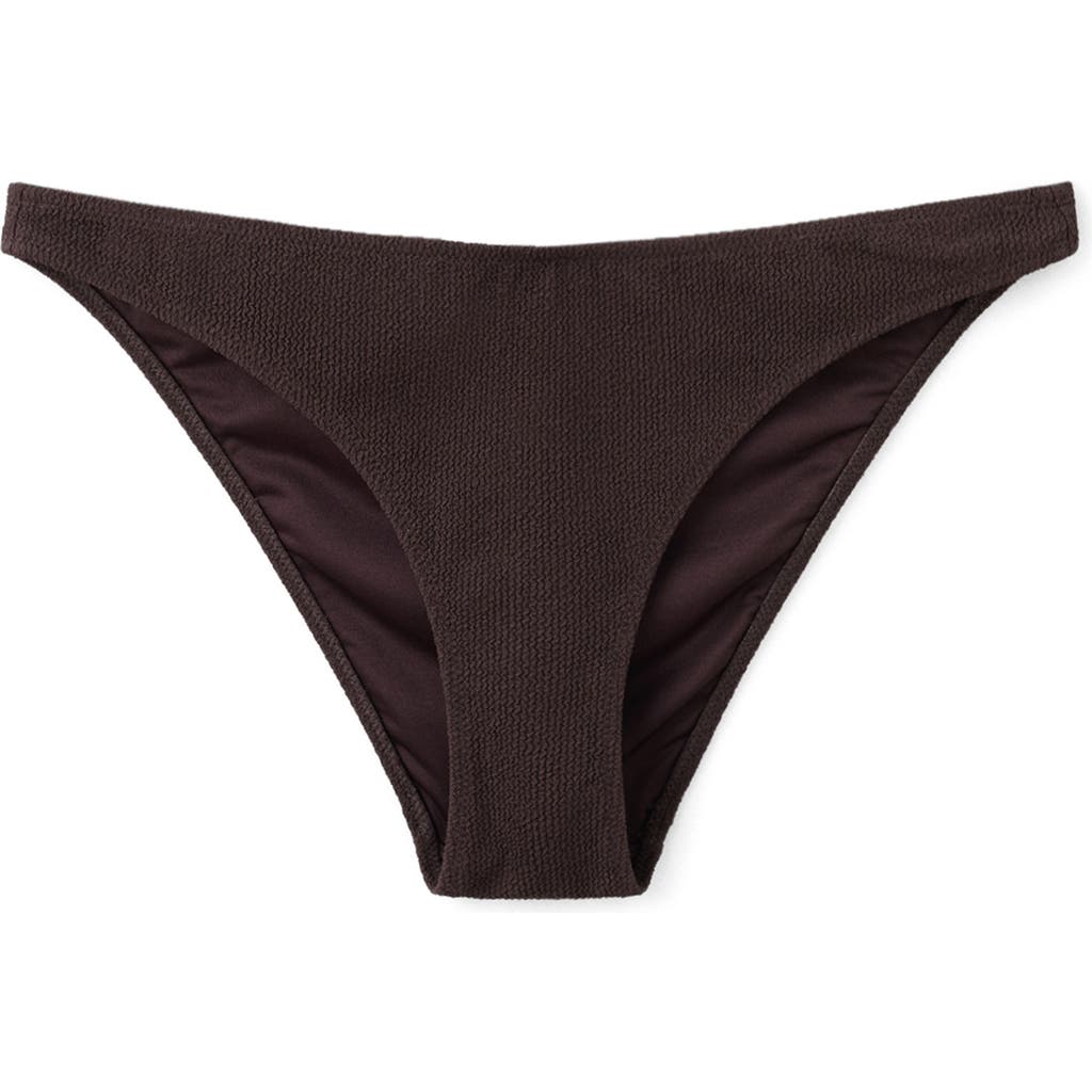 MANGO MANGO Textured Moderate Coverage Bikini Briefs