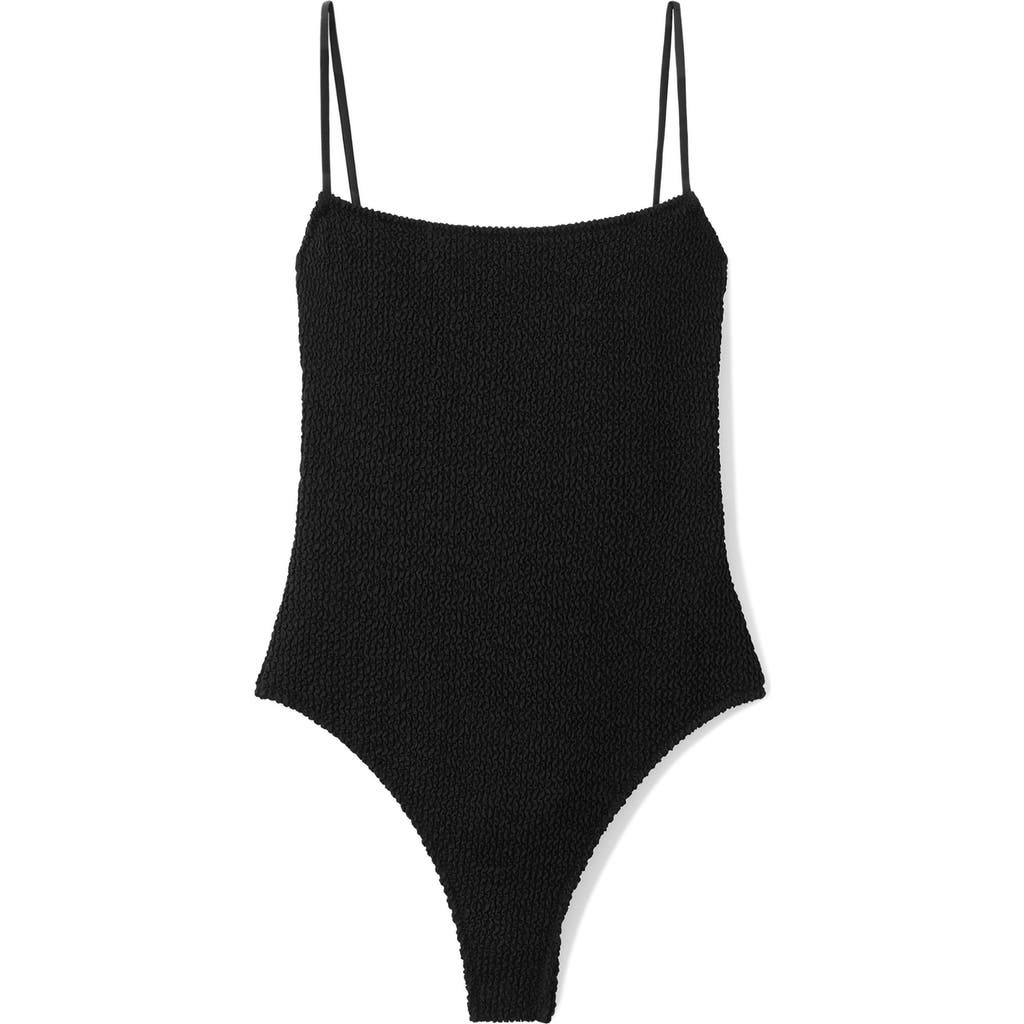 MANGO MANGO Textured One-Piece Swimsuit