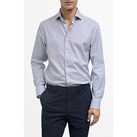 MANGO MANGO Thermoregulating Slim Fit Poplin Button-Up Shirt