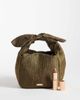 Mango Mango tie detail purse in moss-Green - 2