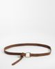 Mango Mango tie waist belt in brown - 1