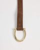 Mango Mango tie waist belt in brown - 3