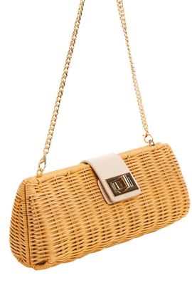 MANGO MANGO Tina Rattan Clutch