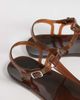Mango Mango toe post jelly sandals in brown - 3