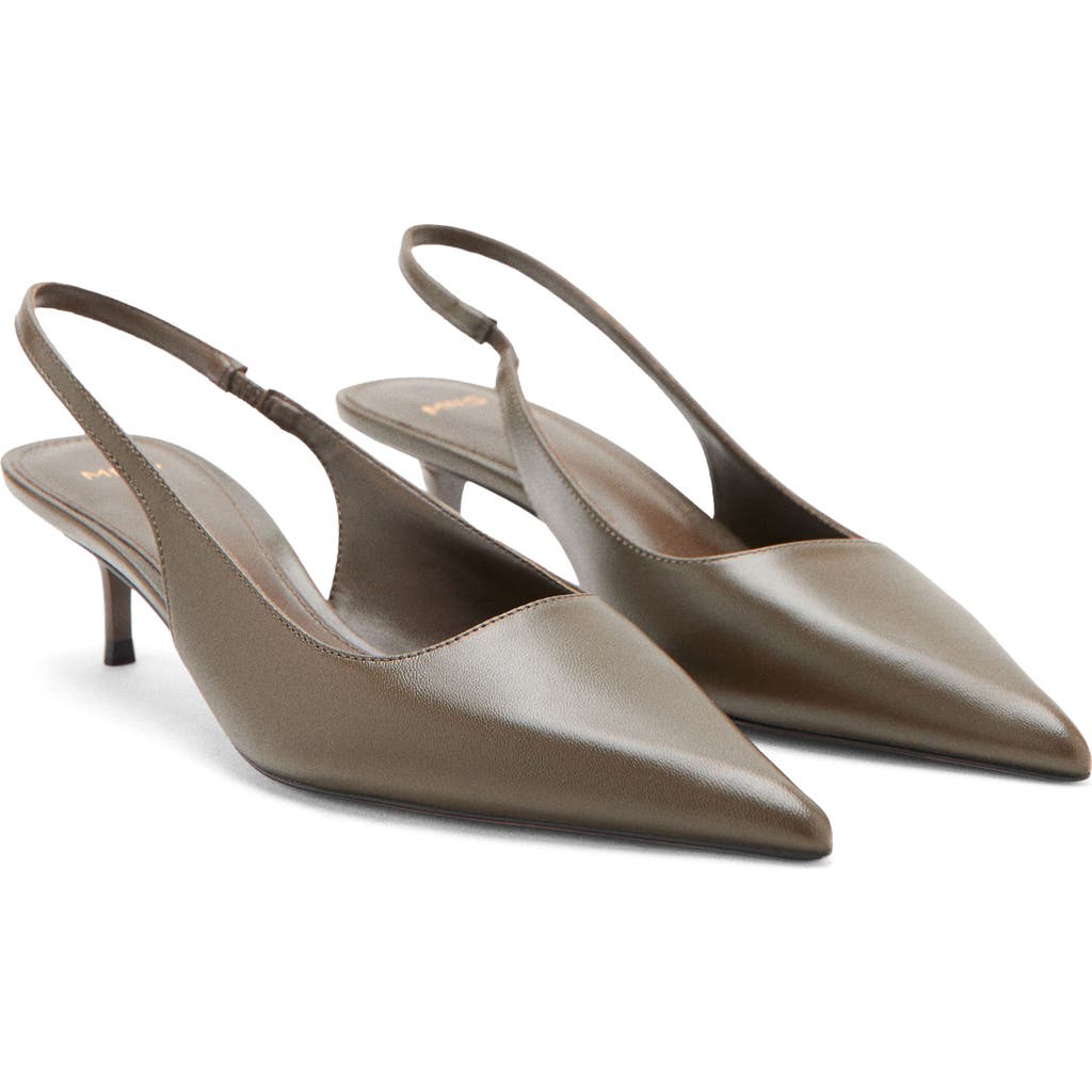 MANGO MANGO Tom Slingback Pointed Toe Pump