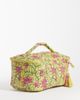 Mango Mango top handle cosmetic bag in green and pink floral print - 4