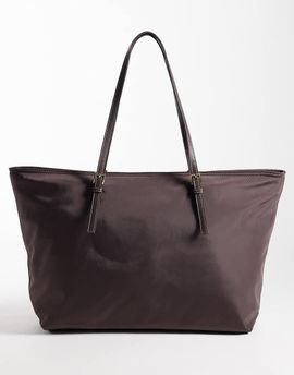 Mango Mango tote bag in chocolate-Brown
