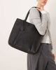 Mango Mango tote bag with charm detail in black - 1