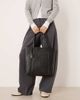 Mango Mango tote bag with charm detail in black - 2