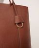 Mango Mango tote bag with charm detail in tan-Brown - 2