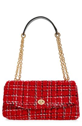 MANGO MANGO Tweed Convertible Crossbody Bag