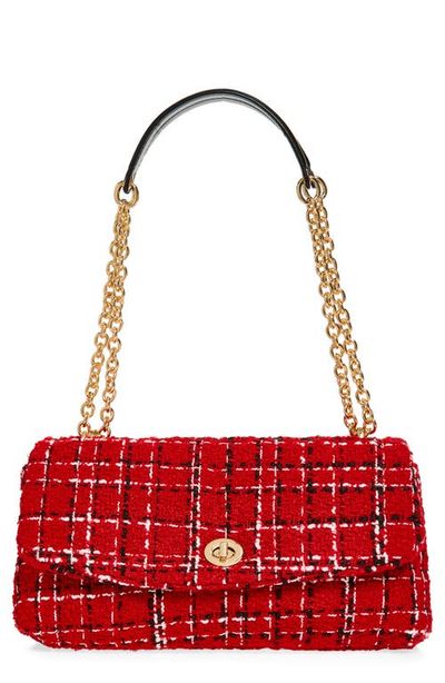 MANGO MANGO Tweed Convertible Crossbody Bag