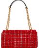 MANGO MANGO Tweed Convertible Crossbody Bag - 4