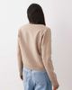 Mango Mango v neck knit cardigan with mandarin buttons in light brown - 4