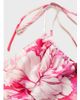 Mango Mango v neck strappy maxi dress in pink floral print - 3