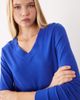 Mango Mango v neck sweater in electric blue - 2