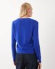 Mango Mango v neck sweater in electric blue - 4