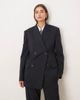 Mango Mango Varsovia tailored oversized blazer in navy pinstripe - part of a set - 1