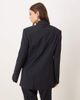 Mango Mango Varsovia tailored oversized blazer in navy pinstripe - part of a set - 3