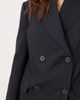Mango Mango Varsovia tailored oversized blazer in navy pinstripe - part of a set - 4