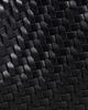 Mango Mango weaved faux leather hand bag in black - 3