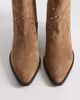 Mango Mango western embellished boots in brown - 2
