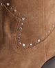Mango Mango western embellished boots in brown - 3