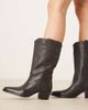 Mango Mango western heeled boots in brown - 2