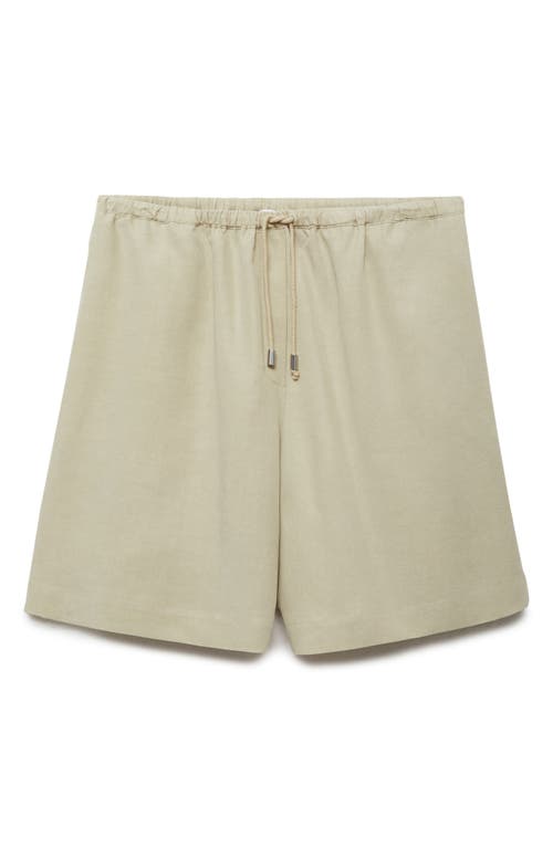 MANGO MANGO Wide Leg Bermuda Shorts